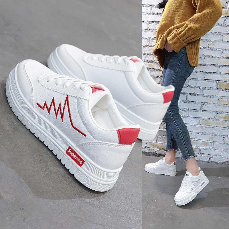 2021 spring and summer new white shoes female students casual shoes women's breathable thick-soled women's shoes 2021 spring and summer new white shoes female students casual shoes women's breathable thick-soled women's shoes